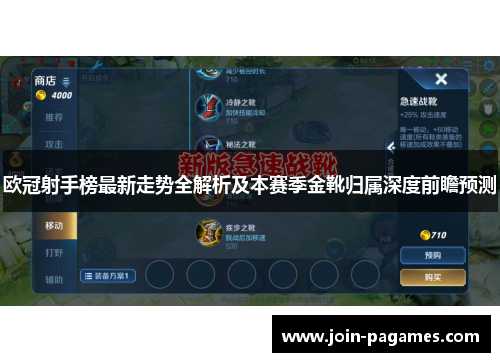 欧冠射手榜最新走势全解析及本赛季金靴归属深度前瞻预测